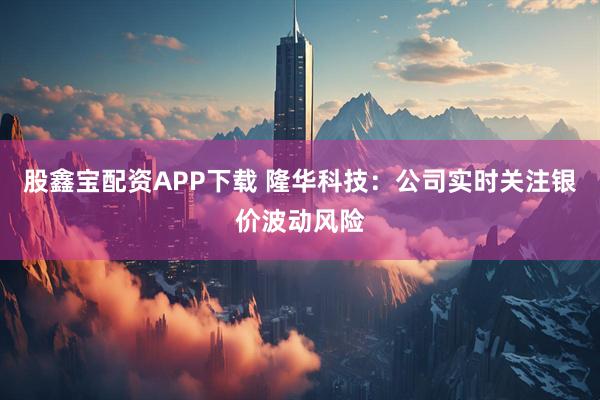 股鑫宝配资APP下载 隆华科技：公司实时关注银价波动风险